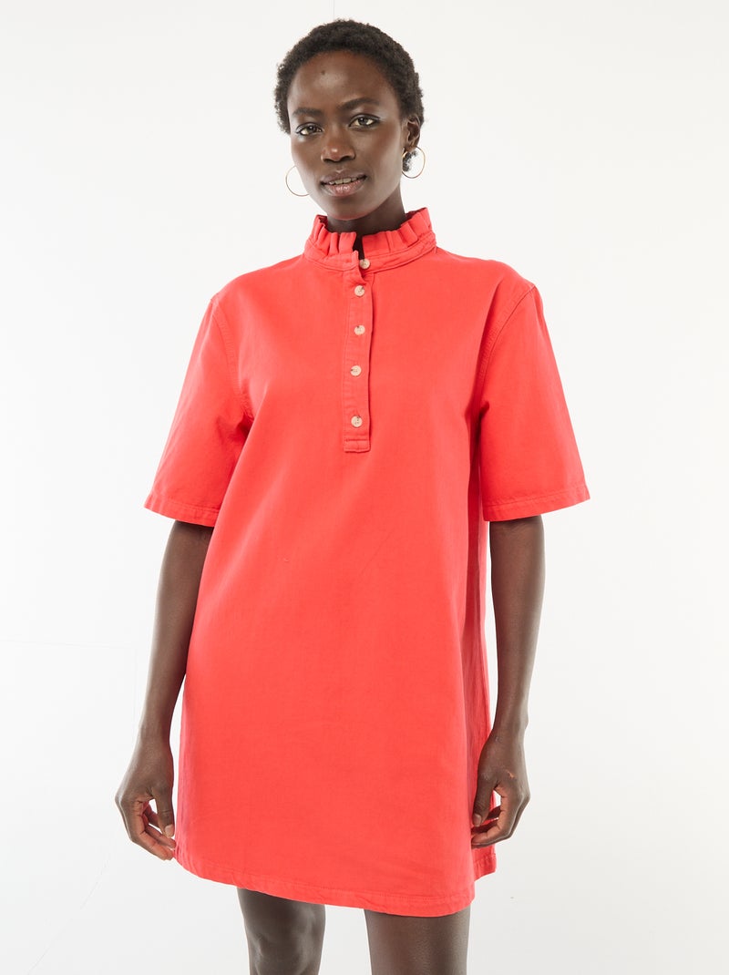 Jeansjurk Rood - Kiabi