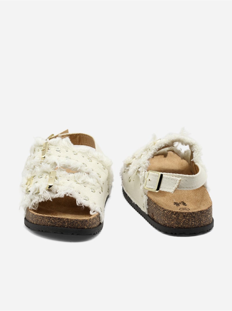 Jeanssandalen Beige - Kiabi