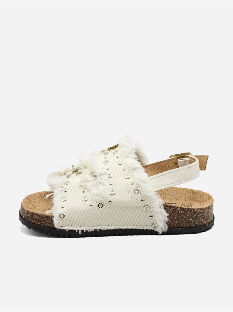 Jeanssandalen Beige - Kiabi