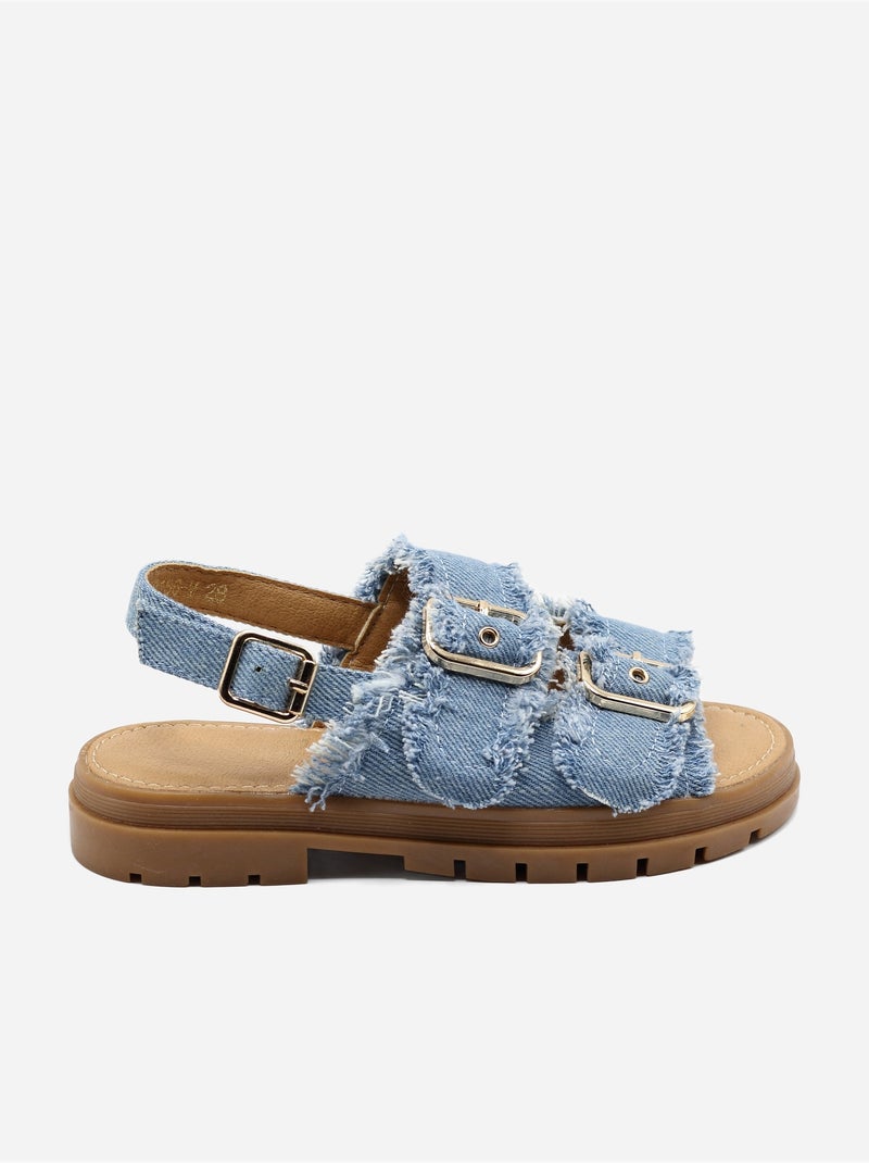 Jeanssandalen Lichtblauw - Kiabi