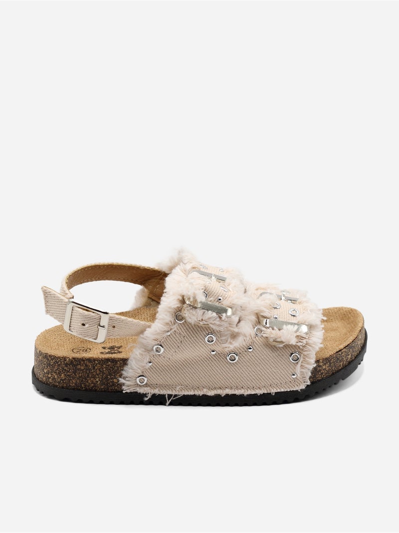 Jeanssandalen Roze - Kiabi