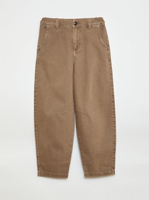 Jeans/spijkerbroek met wijd bollend model - Kiabi