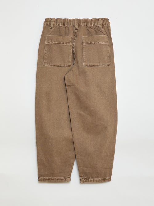 Jeans/spijkerbroek met wijd bollend model - Kiabi