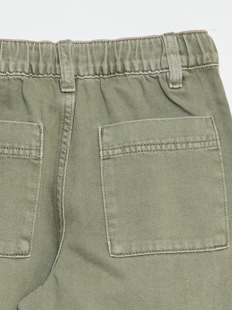 Jeans/spijkerbroek met wijd bollend model Groen - Kiabi