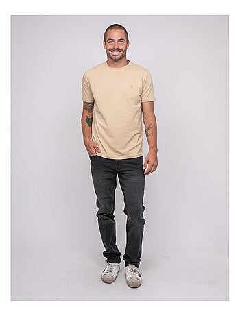 Jedda effen t-shirt met korte mouwen