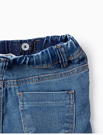 Jegging en denim à taille réglable