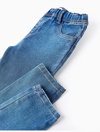Jegging en denim à taille réglable