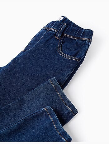 Jegging en denim à taille réglable