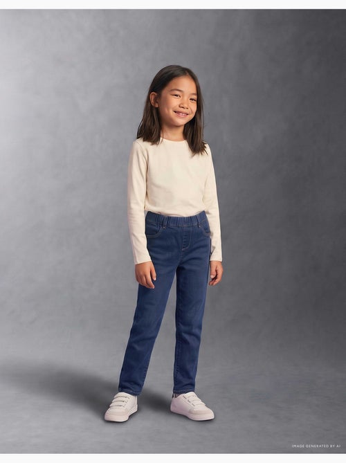 Jegging en Denim à Taille Réglable - Kiabi