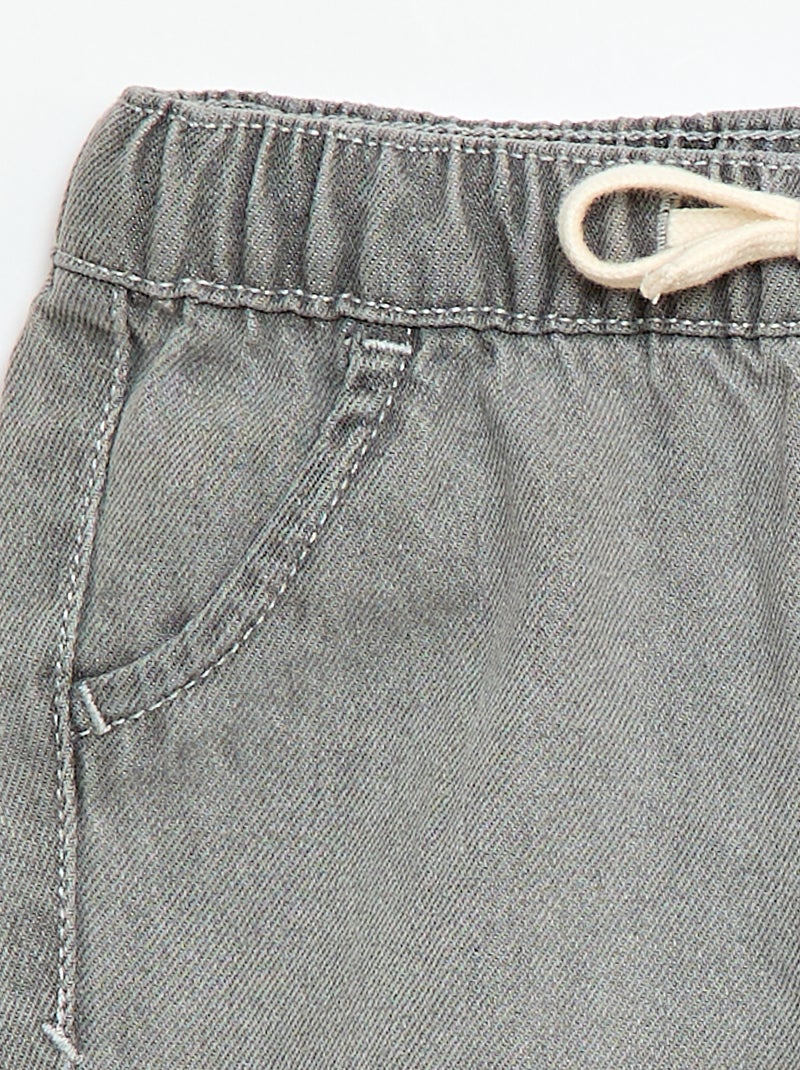 Jegging en jean Gris - Kiabi