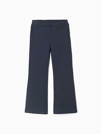 Jegging évasé en coton peigné