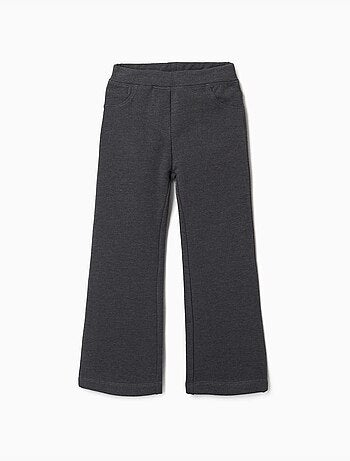 Jegging évasé en coton peigné