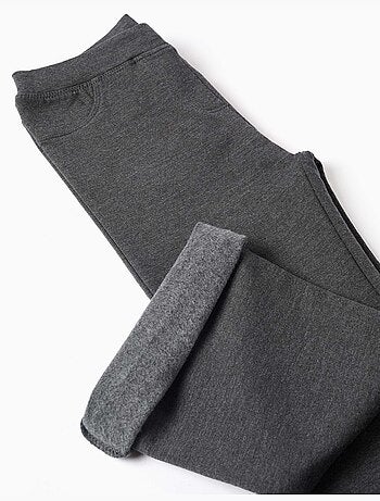 Jegging évasé en coton peigné