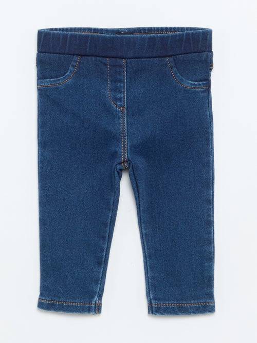Jegging stretch façon denim - Kiabi