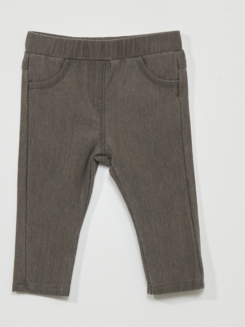 Jegging stretch Gris - Kiabi