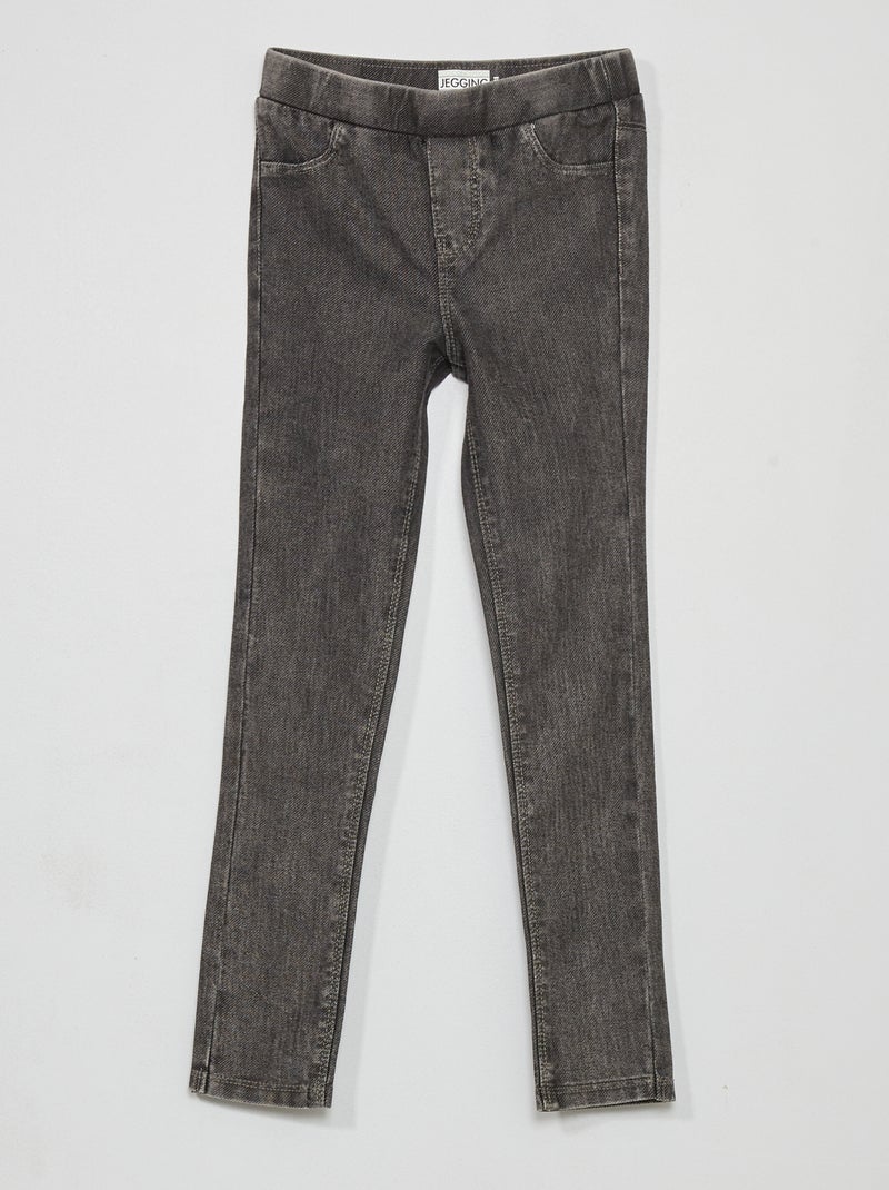 Jegging stretch Gris - Kiabi