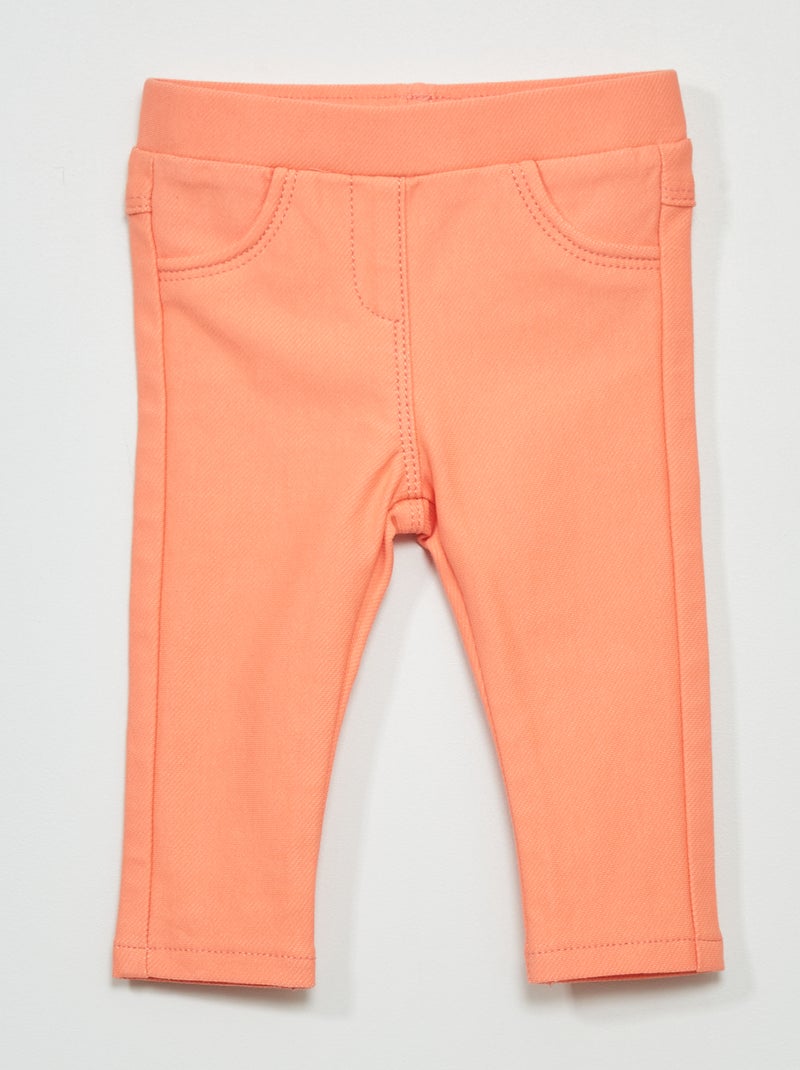 Jegging stretch ORANGE - Kiabi