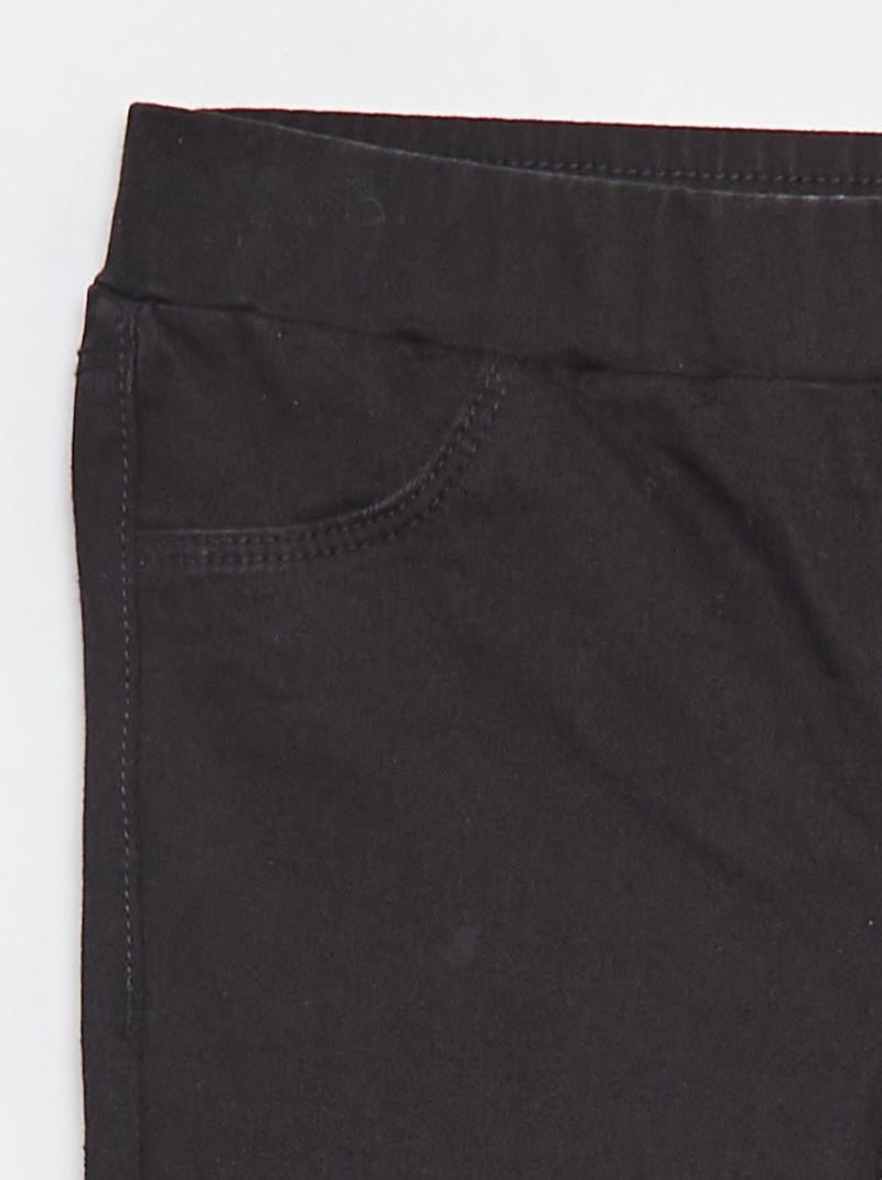 Jegging uni Noir - Kiabi
