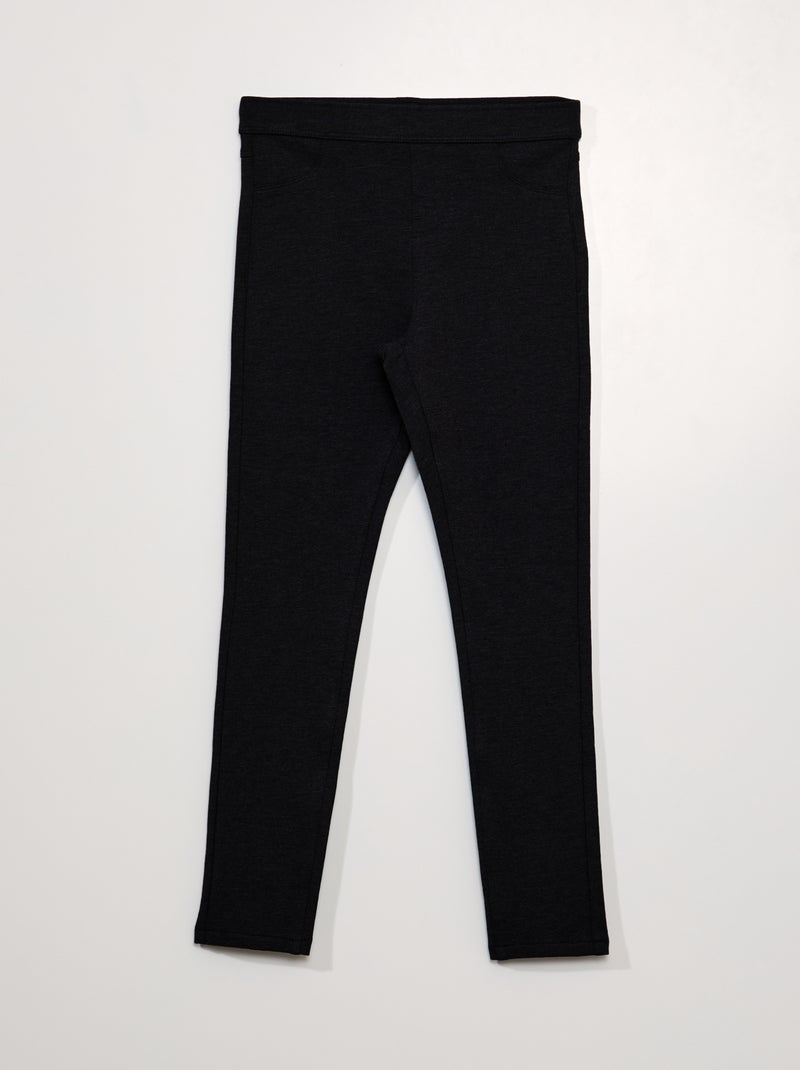 Jegging uni noir - Kiabi