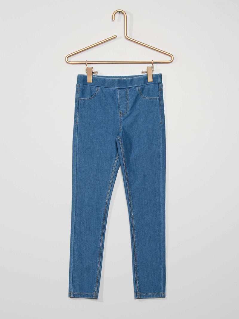 Jegging van stretchstof BLAUW - Kiabi