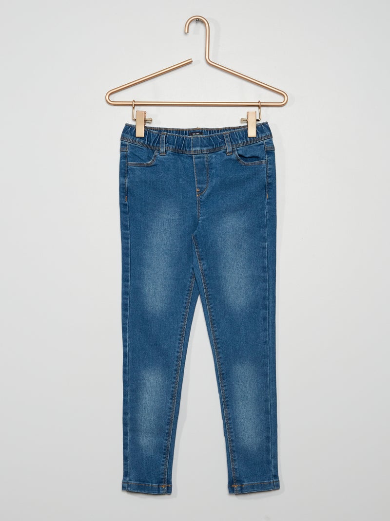 Jegging van stretchstof BLAUW - Kiabi