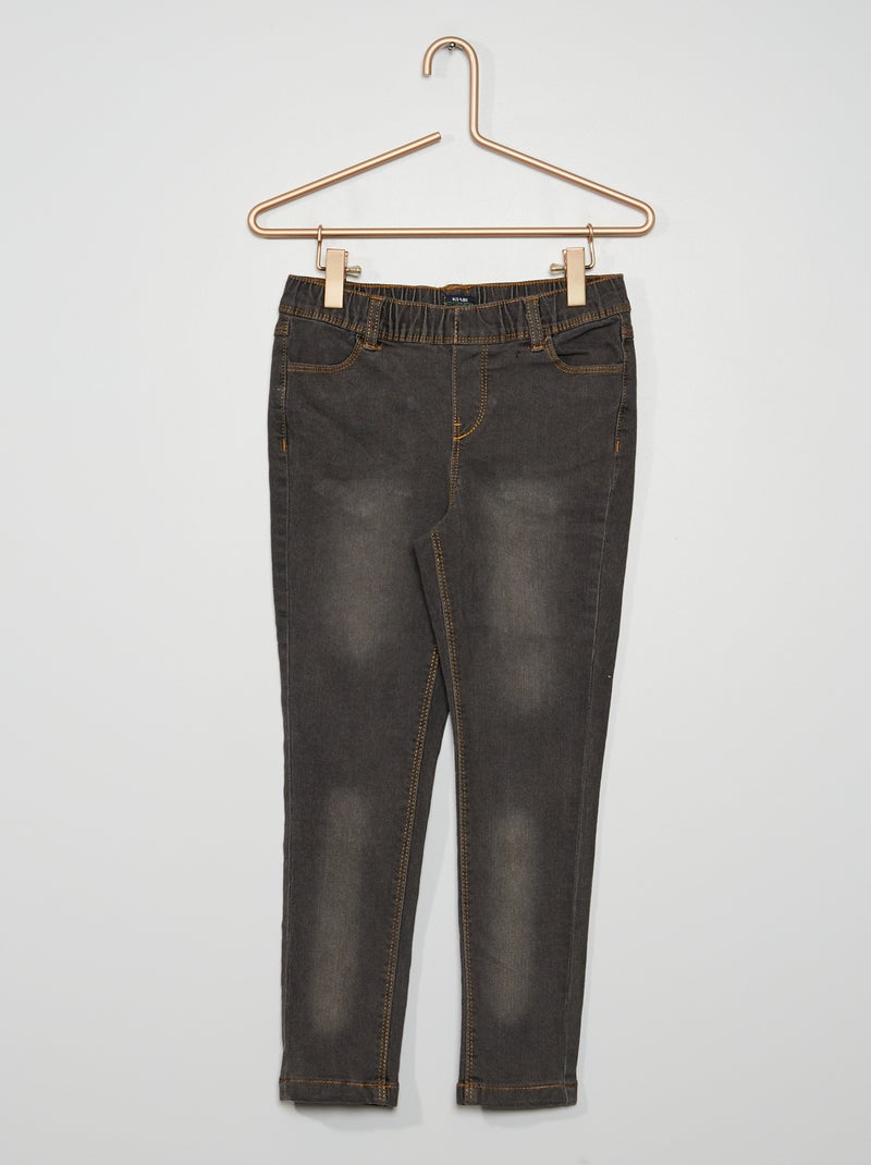 Jegging van stretchstof GRIJS - Kiabi