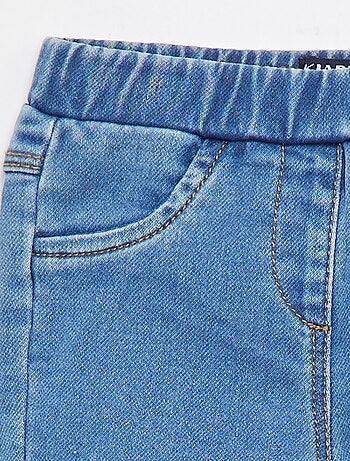 Jegging van stretchstof in denimstijl
