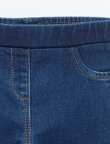 Jegging van stretchstof in denimstijl