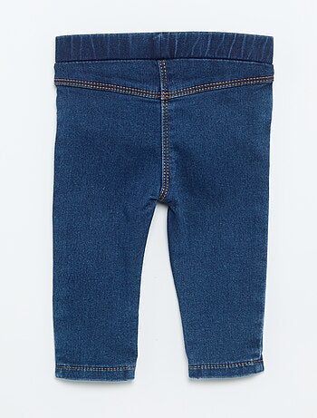 Jegging van stretchstof in denimstijl