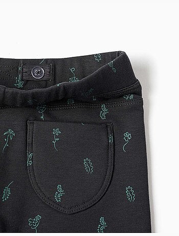 Jeggings à coupe skinny en coton peigné avec imprimé floral