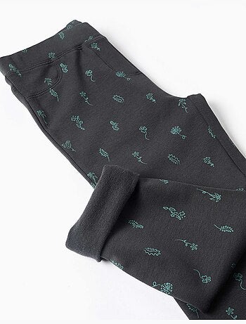 Jeggings à coupe skinny en coton peigné avec imprimé floral