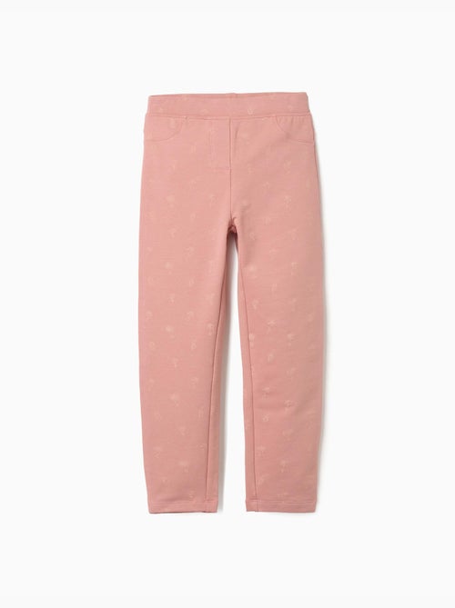 Jeggings à coupe skinny en coton peigné avec imprimé floral - Kiabi