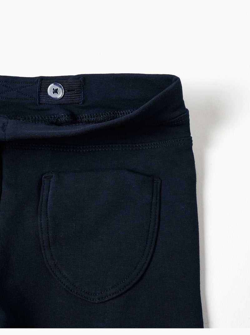 Jeggings à coupe skinny en coton peigné Bleu foncé - Kiabi