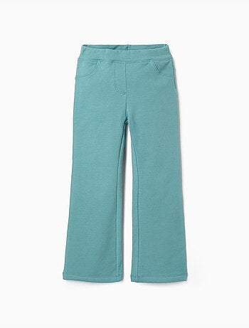 Jegging évasé en coton peigné