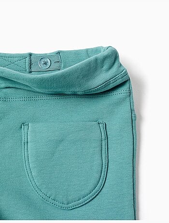 Jegging évasé en coton peigné