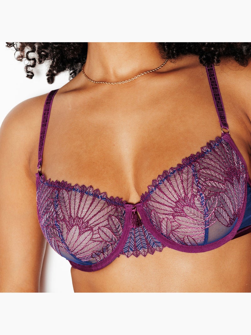 Jelyane beha balconette hemelblauw Blauw Multikleur - Kiabi