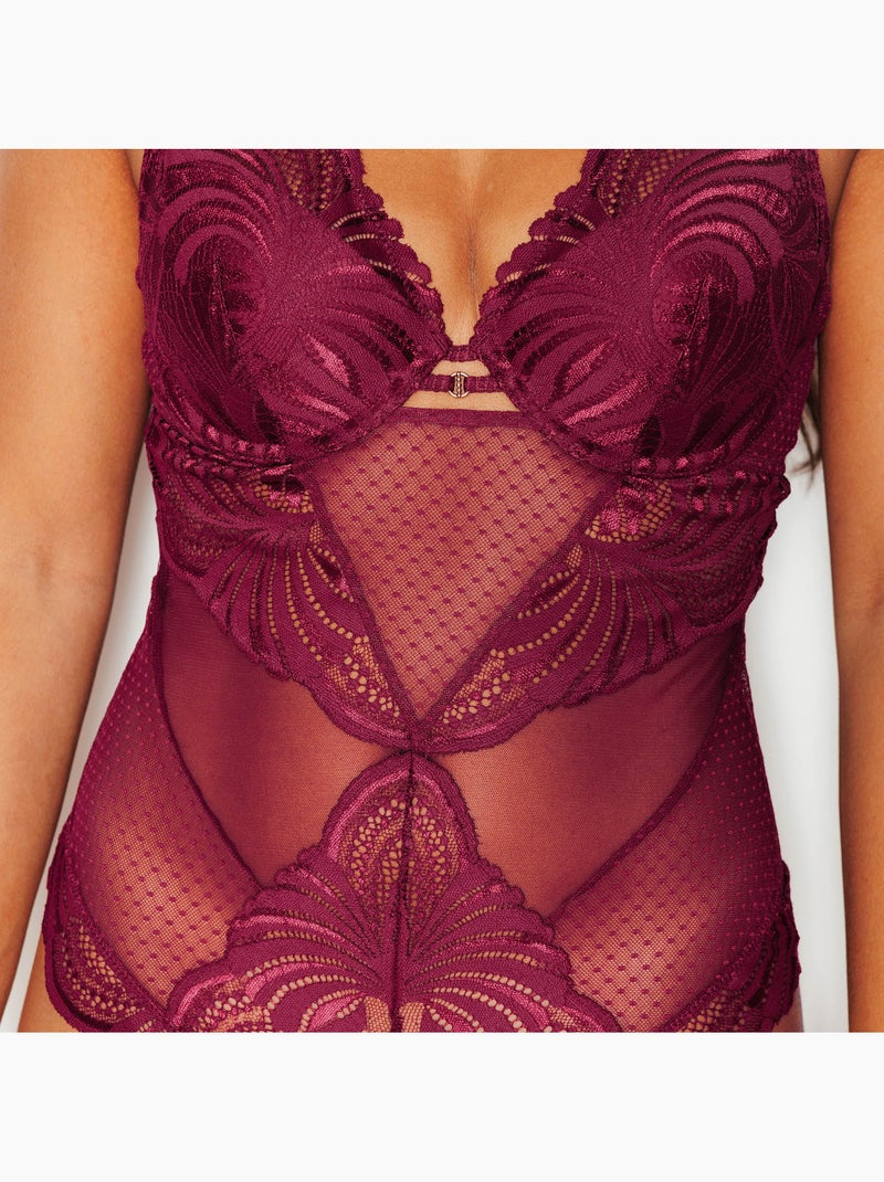 Jen body voorgevormde bh sjaal rood Rood - Kiabi