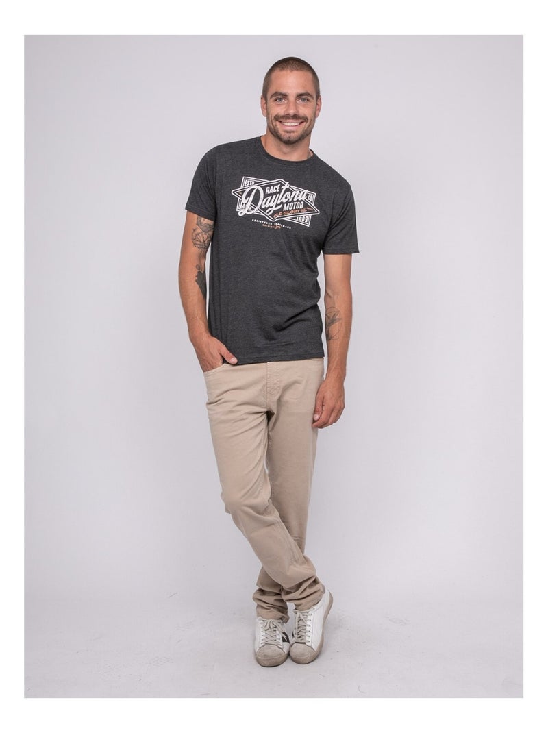 Jepilogue bedrukt t-shirt met korte mouwen Gemêleerd grijs - Kiabi