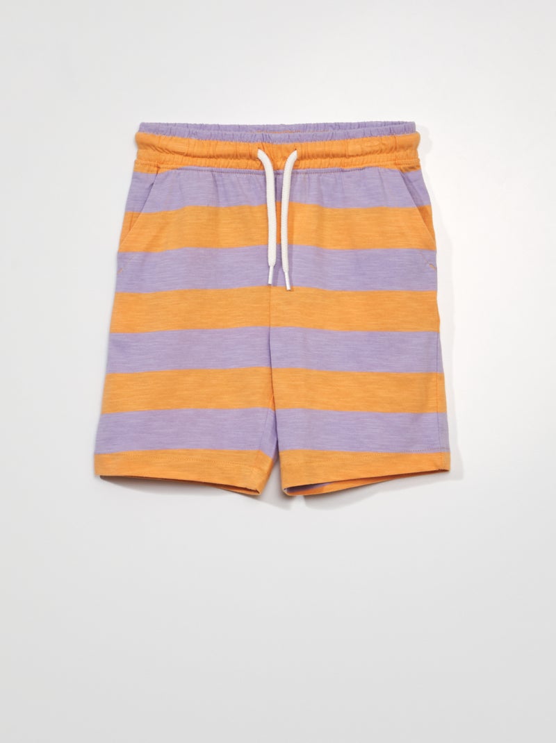 Jersey bermuda met print WIT - Kiabi