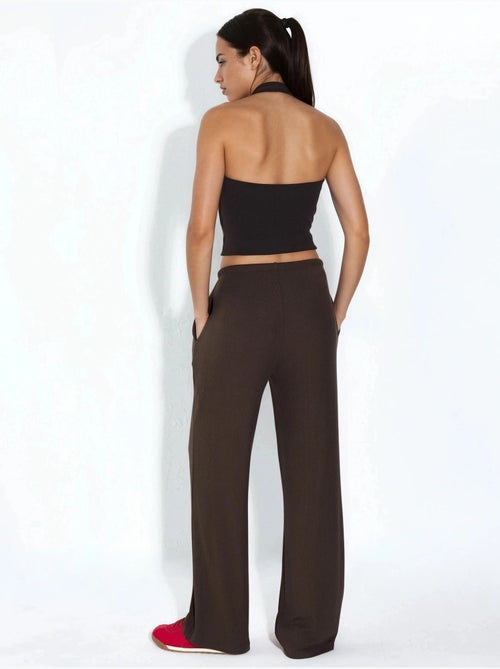 Jersey broek met wijde pijpen busem - Kiabi Jersey broek met wijde pijpen busem - Kiabi