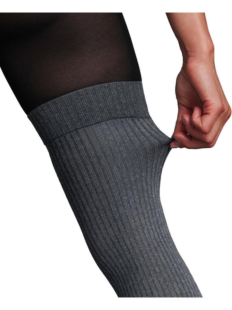 Jersey panty met sokeffect multikleur zwart Zwart Multicolor - Kiabi