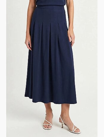 Jersey set met t-shirt en midirok istanbul