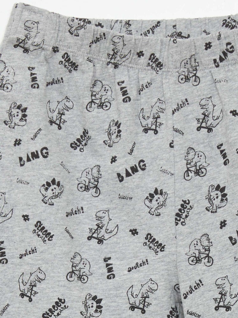 Jersey short - gemakkelijk aan te trekken collectie GRIJS - Kiabi