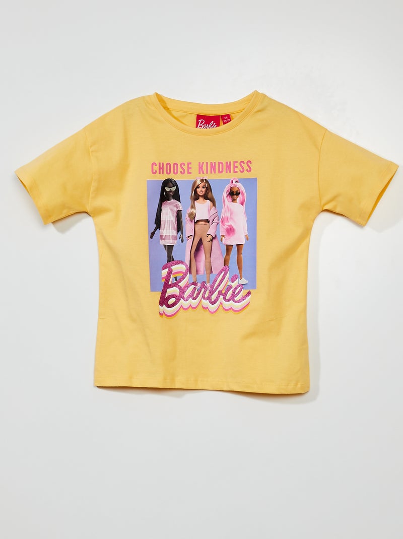 Jersey T-shirt 'Barbie' goudgeel - Kiabi