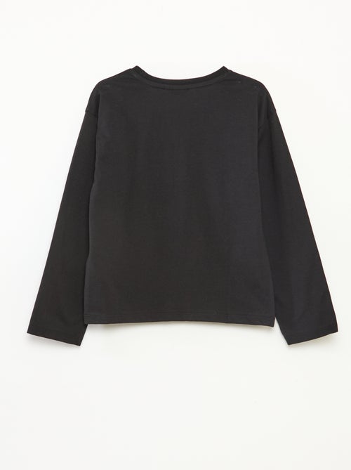 Jersey T-shirt in halloweenthema 'Disney' 'Jack Skellington' - Kiabi