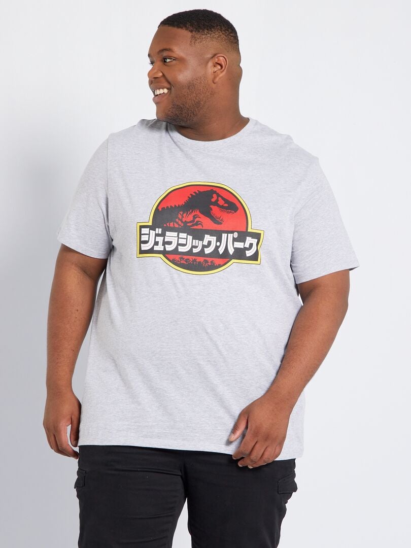 Jersey T-shirt 'Jurassic Park' GRIJS - Kiabi