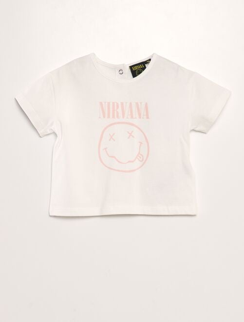 Jersey T-shirt met korte mouw 'Nirvana' - Kiabi