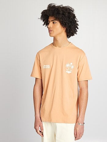 Jersey T-shirt met ronde hals