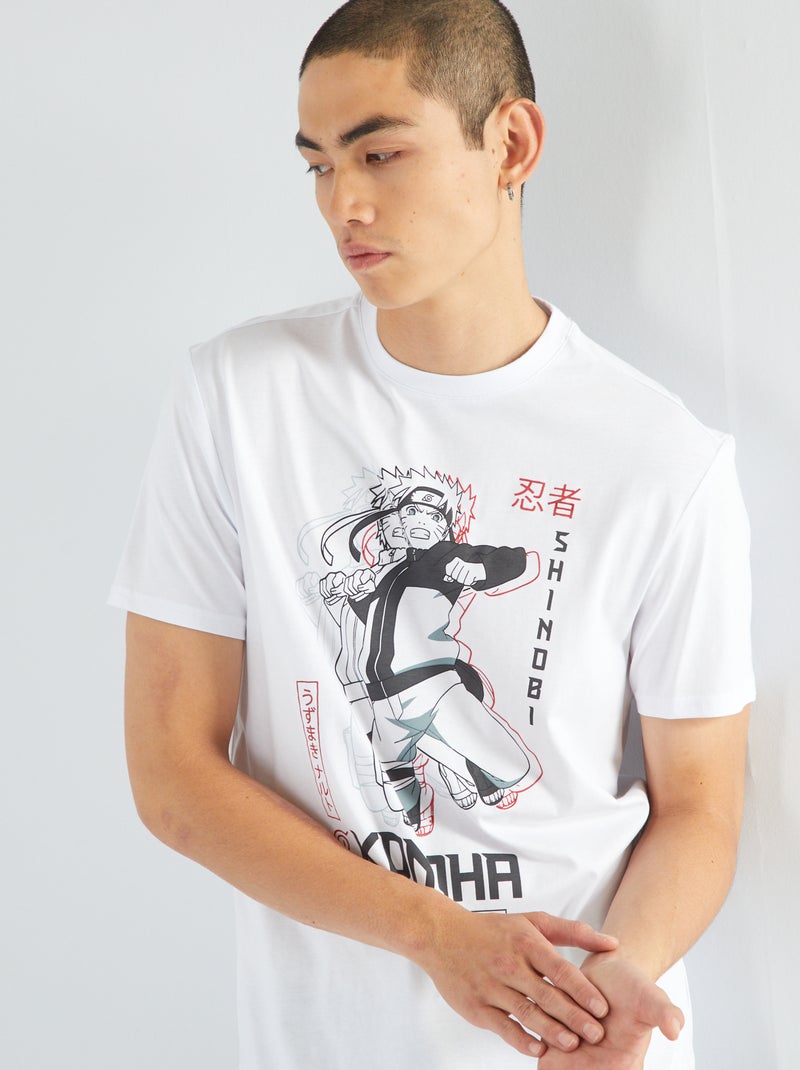 Jersey T-shirt 'Naruto' WIT - Kiabi