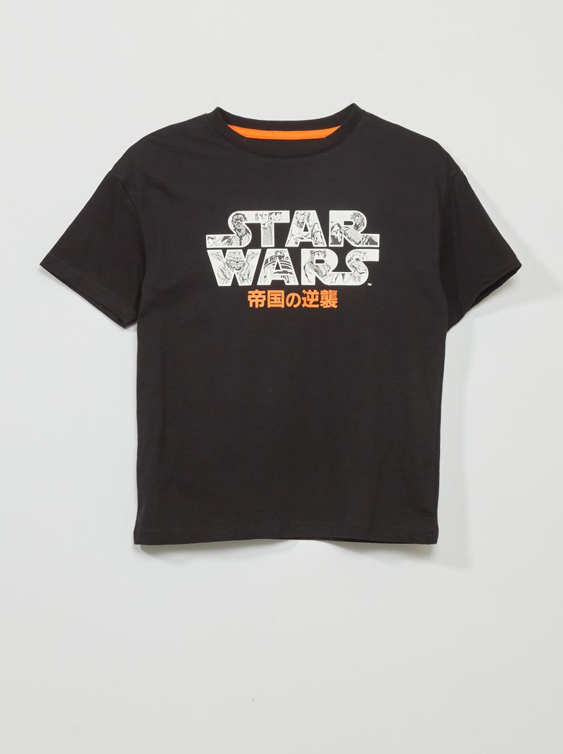 Jersey T-shirt 'Star Wars' ZWART - Kiabi